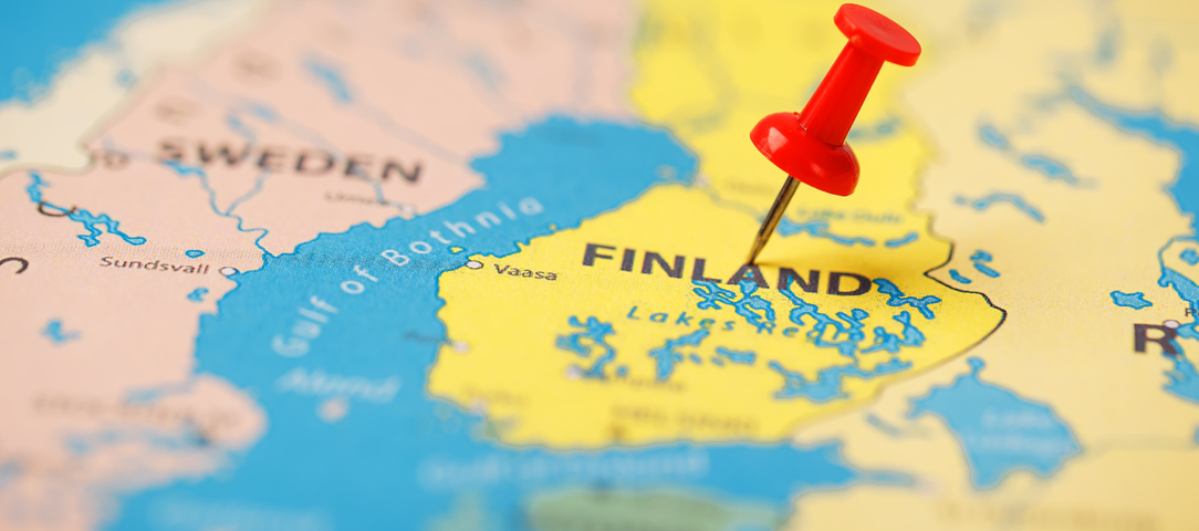 Location Destination Map Finland Is Indicated By Red Pushpin Og 